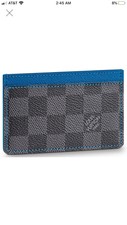 Louis Vuitton Card Holder Damier Graphite Grey/Blue