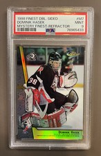 1998 Finest Double-Sided Mystery Refractors Dominik Hasek PSA 9 MINT Sabres RARE