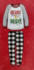 2pc. Holiday Style Family Pajamas, Toddler (Size 3T) Christmas PJ Set NEW - Picture 1 of 6
