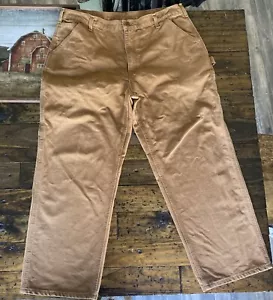 Carhartt B11 BRN Carpenter Canvas Pants Men’s 40x30 Dungaree Work - Picture 1 of 8