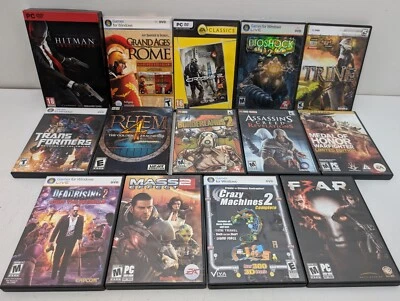 Lote De 14 Juegos Retro PC Shooter/Acción - Hitman, BioShock 2, Mass Effect 2, Foto 1 de 4