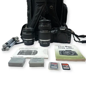 Canon EOS Rebel XS 1000D DS126191 Camera Bundle - 2 Lenses and Case - Tested - Picture 1 of 10
