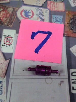 Rc Purple Aluminum In-Line Fuel Filter PreOwned / Good USA Shipped - Image 1 of 3