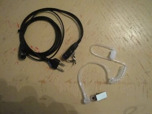 10 Pack 2Pin Acoustic Tube Walkie Talkie Earpiece Headset Mic PTT Two-way #E103 - Picture 1 of 4