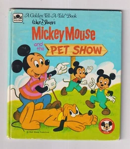 Walt Disney's Mickey Mouse and the Pet Show #2454-46 Golden Tell-A-Tale Book - Imagen 1 de 1