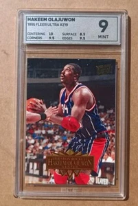 Hakeem Olajuwon Fleer Ultra 1995/96 - Card #219 OCE 9 MINT not PSA - Picture 1 of 2