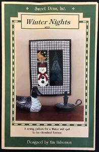 Sweet Peas 525 Winternächte Kim Halvorson einfaches Wandsteppmuster 1995 12 x 15 Zoll - Bild 1 von 2