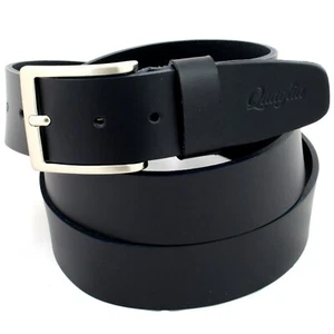 Cintura Uomo vera Pelle Blu Scuro Cinta Donna in Cuoio Sportiva di da 4 cm c0 IT - Foto 1 di 5