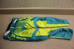 ANSR Racing Syncron Pants Size Y26 Gear MX Off Road Mesh Yellow Blue 0589 CC3 - Picture 1 of 13