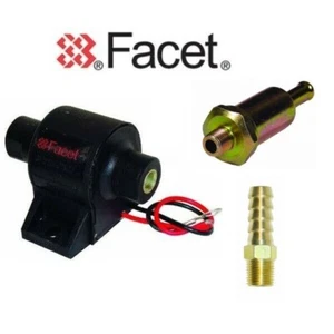 BOMBA DE COMBUSTIBLE FACET 60301 POSI FLOW INC VÁLVULA DE RETENCIÓN 4.0-6.0 PSI + 6mm UNIÓN + FILTRO - Imagen 1 de 1