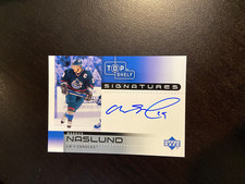 Markus Naslund 2002-03 Upper Deck Top Shelf Signatures Auto ON CARD AUTO