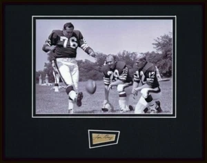 Lou Groza The Toe Signed Framed 11x14 Photo Display JSA Browns  - Picture 1 of 2