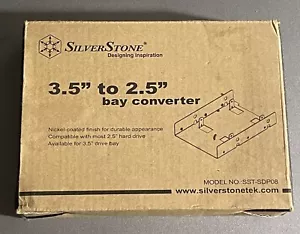 NEW SilverStone 3.5" to 2.5" Bay Converter Drive SDD HDD - Picture 1 of 2