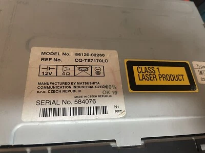 🚩 Radio CD TOYOTA COROLLA E12 86120-02380 - Bild 1 von 2