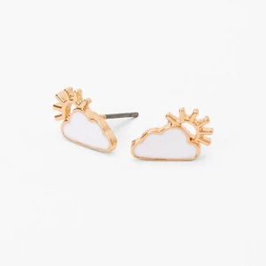 Claire's Gold Sun and Clouds Stud Earrings (G131424-1 BR3) - Picture 1 of 3