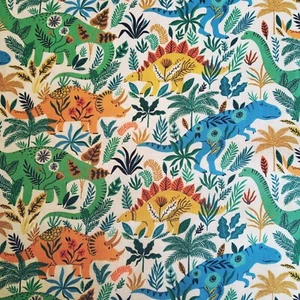 Dinosaur Dashwood Studios ROAR Cotton Fabrics for Quilting Dressmaking