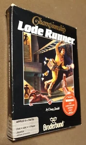 Championship Lode Runner di Broderbund per Apple II+,IIe,IIc,IIgs 1984 - Foto 1 di 3