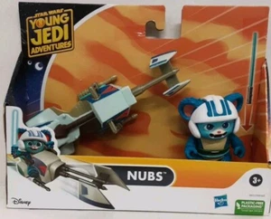 Star Wars Young Jedi Adventures Nubs and Speeder Bike Vehicle Set - New - Picture 1 of 1