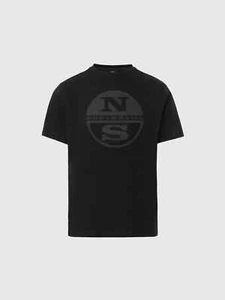 TSHIRT uomo NORTH SAILS ESTATE Man 692837 STAMPA MAXI LOGO NERA 2023 - Imagen 1 de 6
