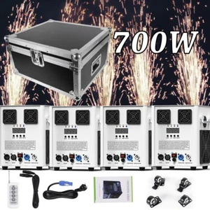 4PCS 700W Cold Spark Firework Machine Stage Effect Wedding DJ Party DMX w/Case - Bild 1 von 27