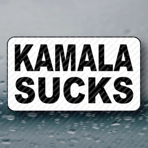 Pegatina de broma KAMALA SUCKS divertida política profesional Trump Vance anti Harris Walz 2024 - Imagen 1 de 2