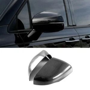 Carbon Fiber 2Pcs Side Rearview Mirror Cap Cover Trim For Kia Carnival 2021-2024 - Picture 1 of 8