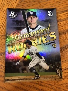 2019 Bowman Platinum Renowned Rookies Luis Urias #9 Milwaukee Brewers Refractor - Picture 1 of 3