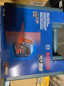 NEW IN CASE Bosch Gll 55 Self-Leveling Cross-Line Laser AUTOMATIC - Picture 1 of 1