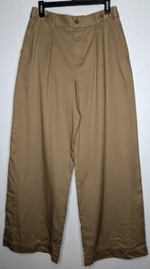 Ana A New Approach Women's High Rise Trouser Pants Size 6 Long Wide Leg Tannin - Picture 1 of 10