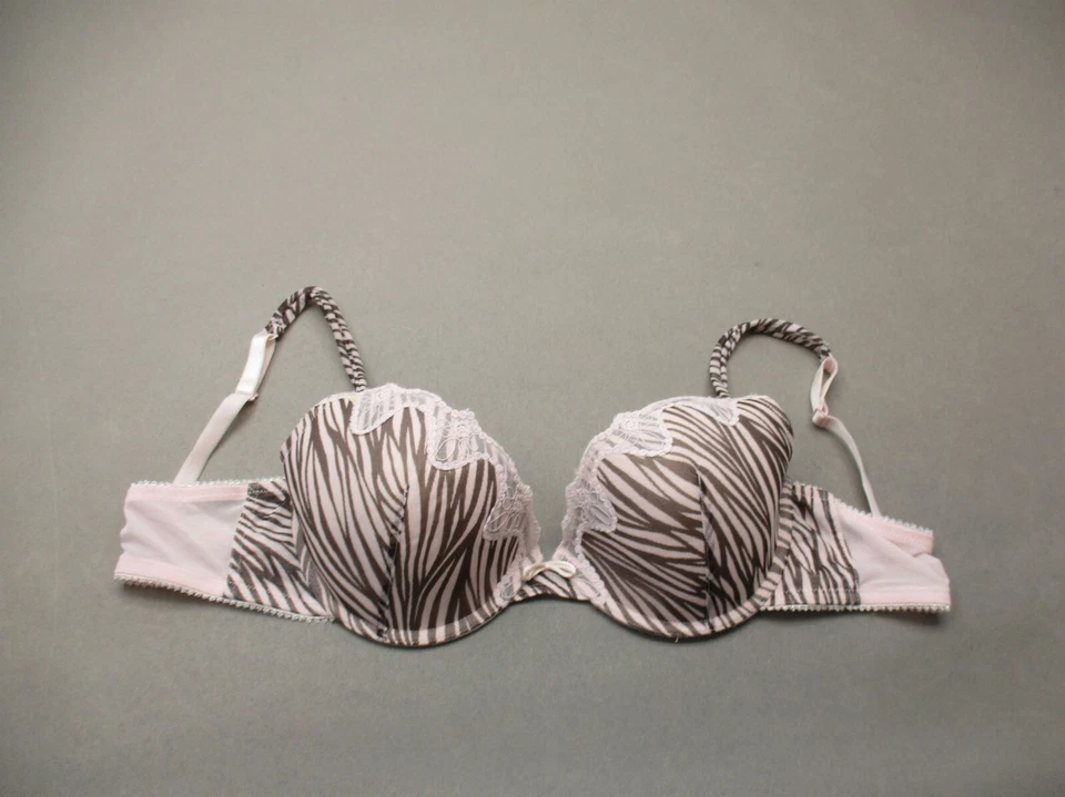 36D Jezebel Womens Multicolor Lace Lined Underwire Back Closure Demi Bra 4P - Image 1 of 4