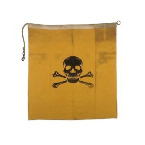 Custom Vintage Cotton Signal Flag Danger Boat Skull Poison Jolly Roger Pirate