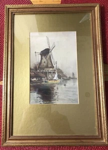 Antique/Vintage Print "Windmill" F Robson - Picture 1 of 4