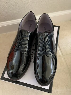 Nuevos Oxford Nine West de charol negro OliverWM para mujer y hombre 8,5 para mujer Foto 1 de 4