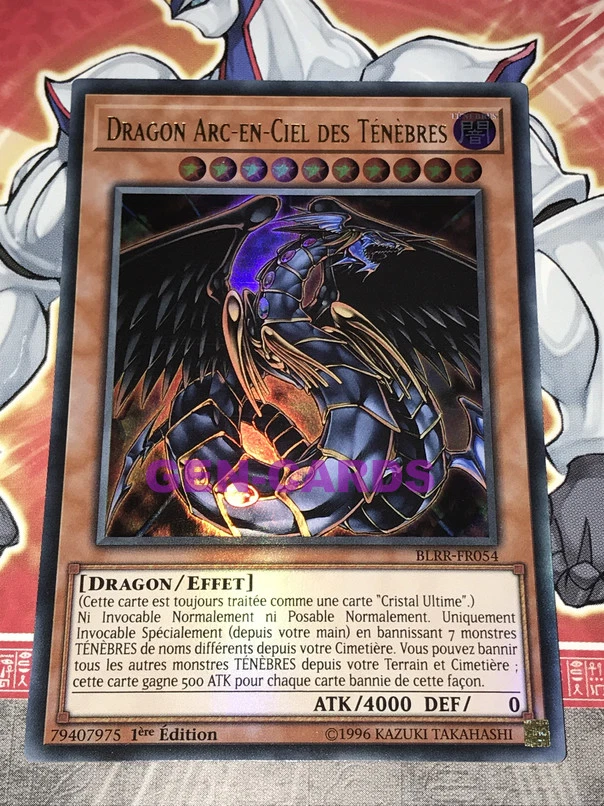 Carte YU GI OH DRAGON ARC-EN-CIEL DES TENEBRES BLRR-FR054 - Photo 1/1