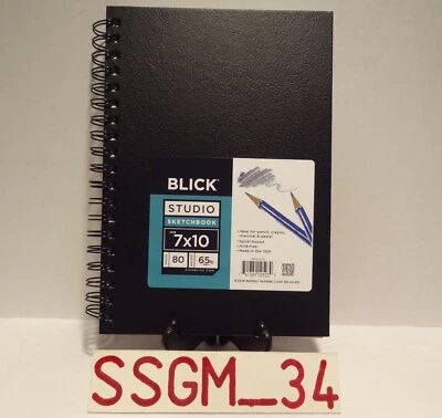 BLICK 7x10 in Spiral Bound STUDIO SKETCHBOOK (Acid Free, 80 pg, 65 lb weight ) - Image 1 of 4