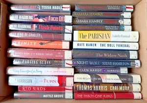 Lot of 24 Fiction Hardcover Novel Books Mystery Sci-fi Hambley Vampire A4 - Picture 1 of 13