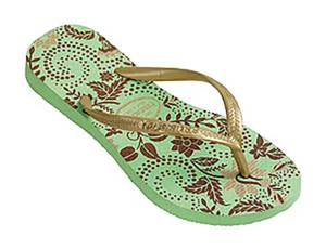 HAVAIANAS SLIM SEASON WOMEN'S FLIP FLOPS RUBBER Light Green US 11/12 BR 41/42 - Picture 1 of 1
