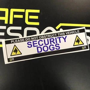 Vehicle Sticker - SECURITY DOGS - 245mm (#ST24518) - Picture 1 of 1