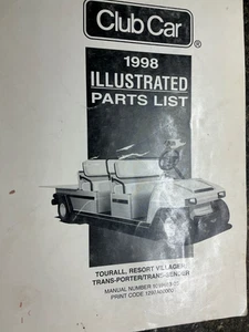 Club Car 1998 Tourall, Resort Villager Trans Porter Illustrated Parts Manual - Picture 1 of 4