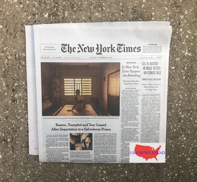 NEW YORK TIMES - DOMINGO 9 DE NOVIEMBRE DE 2025 (EN NUEVA YORK - LOS YUPPIES SE REBELAN) Foto 1 de 4