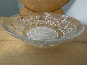 7er Set - Princess House Fantasia Weihnachtsstern Vintage Klarglas Dessertschalen - Bild 1 von 13