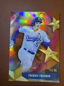 2025 Topps Stars Of MLB Freddie Freeman Orange Parallel /25 Dodgers # SMLB-42 - Bild 1 von 3