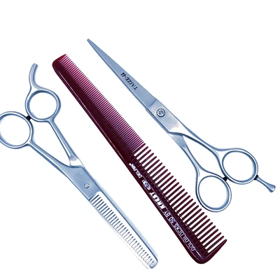 Professional Barber & Salon Scissor Set – Hair Cutting & Thinning Shears 6" - Image 1 of 4