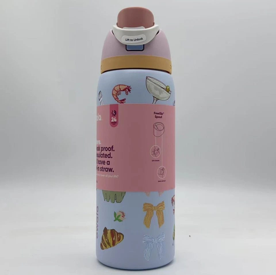 Botella de agua azul macarrón Owala x Urban Outfitters 32 oz FreeSip preparación para picnic Foto 1 de 1