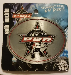 PBR Professional Bull Riders 2007 hebilla de cinturón de metal con licencia oficial grande 4" - Imagen 1 de 6
