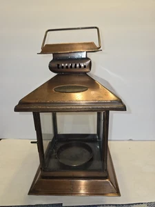 Linterna vela exterior Smith & Hawken vidrio cobre aluminio - Imagen 1 de 6