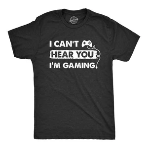 Camiseta Para Hombres I Cant Hear You Im Gaming Divertida Video Gamer Controlador Camiseta Para Chicos - Imagen 1 de 7