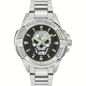 Philipp Plein Men's Watch Analog Quartz THE $KULL PWAAA2725 Stainless Steel - Picture 1 of 4