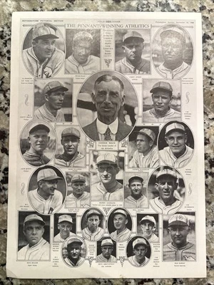 Póster del equipo Philadelphia Athletics Serie Mundial 1929 Foto 1 de 2
