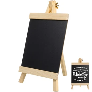  3 Count Free Standing Chalk Board Sign Rustic Black Signs Events - Picture 1 of 12